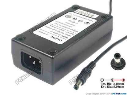 121856 Dajing DJ-U48S-12 AC Adapter 5V-12V 12V 4A, 5.5/2.1mm, C14, New Dajing DJ-U48S-12 AC Adapter 5V-12V