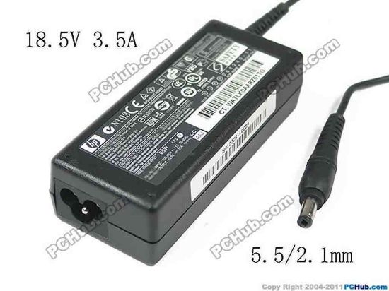 121910 HP Common Item (HP) AC Adapter- Laptop 18.5V 3.5A, 5.5/2.1mm, 3-Prong, New HP Common Item (HP) AC Adapter- Laptop