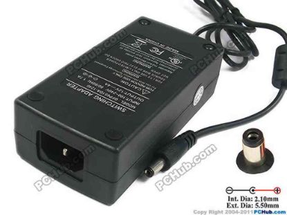 121967 PCH OEM Power AC Adapter 5V-12V 12V 4A, 5.5/2.1mm, C14, New,1 PCH OEM Power AC Adapter 5V-12V 