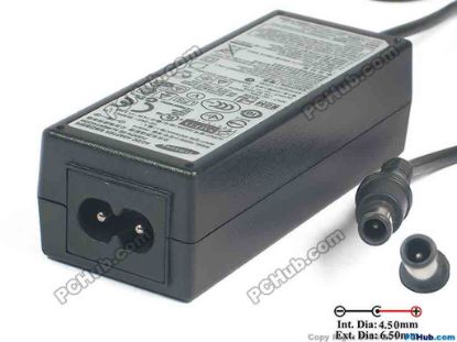 121982 Samsung AC To DC (Samsung) AC Adapter 13V-19V 14V 2.14A, Barrel 6.5/4.5mm, 2-Prong, New Samsung AC To DC (Samsung) AC Adapter 13V-19V 