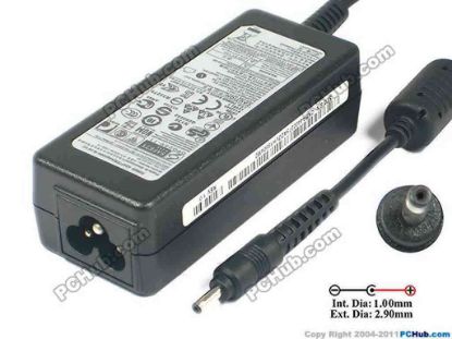 121984 Samsung AC To DC (Samsung) AC Adapter- Laptop 19V 2.1A, 2.9/1.0mm, 3-Prong, New Samsung AC To DC (Samsung) AC Adapter- Laptop 