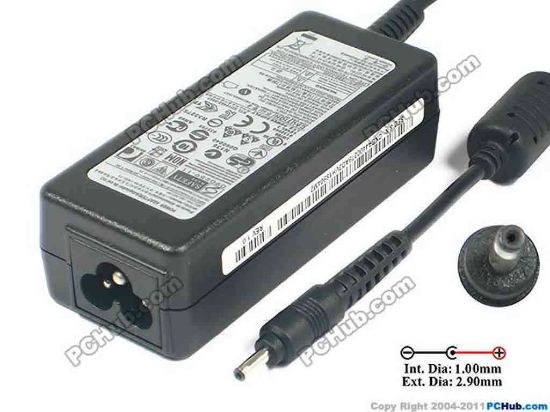 121984 Samsung AC To DC (Samsung) AC Adapter- Laptop 19V 2.1A, 2.9/1.0mm, 3-Prong, New Samsung AC To DC (Samsung) AC Adapter- Laptop 