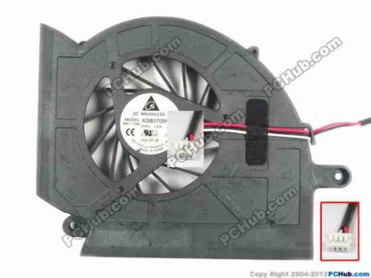 121996 Samsung Laptop NP-RF510 ( RF510 ) Cooling Fan  AF75, w40x3x4, 5V 0.4A, Bare fan Samsung Laptop NP-RF510 ( RF510 ) Cooling Fan  