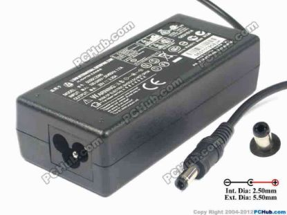 122858 Li Shin 0335C2065 AC Adapter- Laptop 20V 3.25A, 5.5/2.5mm, 3-Prong Li Shin 0335C2065 AC Adapter- Laptop