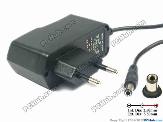 122939 UPH Other Brand AC Adapter 5V-12V 9V 1A, 5.5/2.5mm, EU 2-Pin, New, UPH Other Brand AC Adapter 5V-12V 