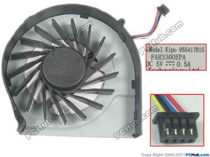 123496 Kipo 055417R1S Cooling Fan  FAR3300EPA, 0.5A bare fan  Kipo 055417R1S Cooling Fan  