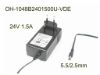 124068 Other Brands OH-1048B2401500U-VDE AC Adapter, 24V 1.5A, Barrel 5.5/2.5mm, EU 2-Pin Plug Other Brands OH-1048B2401500U-VDE AC Adapter