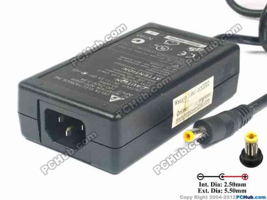 124135 Delta Electronics ADP-25EB AC Adapter 5V-12V 5V 5A, 5.5/2.5mm, C14 Delta Electronics ADP-25EB AC Adapter 5V-12V 