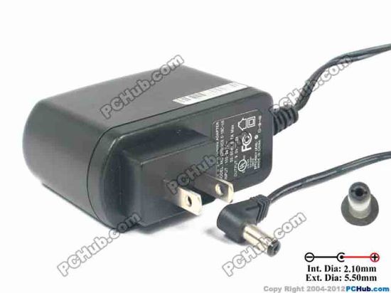 124431 PCH OEM Power AC Adapter 5V-12V 9V 2A, 5.5/2.1mm, US 2-Pin Plug, New PCH OEM Power AC Adapter 5V-12V 
