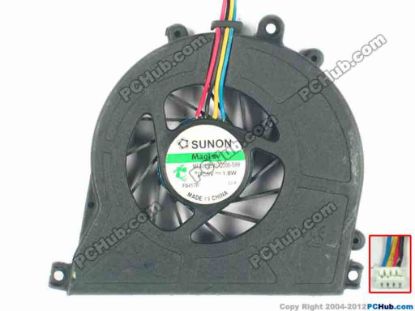 124443 Acer Aspire Revo R3610 Cooling Fan  MF40100V1-Q000-S99, DC5V 1.8W, Bare fan Acer Aspire Revo R3610 Cooling Fan  