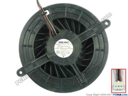 124484 NMB-MAT / Minebea BG1004-B045-P00 Server - Round Fan 01, dia106x106x33, w160x3x3, 12V 1.50A NMB-MAT / Minebea BG1004-B045-P00 Server - Round Fan 
