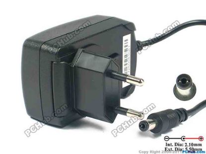 124550 PHIHONG PSM11R-050 AC Adapter 5V-12V 5V 2A, 5.5/2.1mm, EU 2-Pin Plug PHIHONG PSM11R-050 AC Adapter 5V-12V 