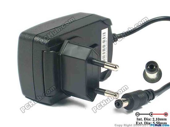 124550 PHIHONG PSM11R-050 AC Adapter 5V-12V 5V 2A, 5.5/2.1mm, EU 2-Pin Plug PHIHONG PSM11R-050 AC Adapter 5V-12V 