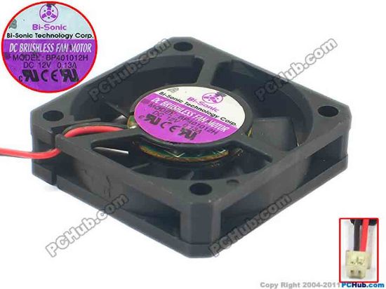 125487 Bi-Sonic BP401012H Server - Square Fan sq40x40x10, w150x2x2, 12V0.13A Bi-Sonic BP401012H Server - Square Fan 