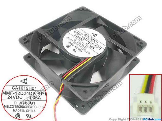 126146 Melco MMF-12D24DS-RP1 Server - Square Fan 0 Melco MMF-12D24DS-RP1 Server - Square Fan