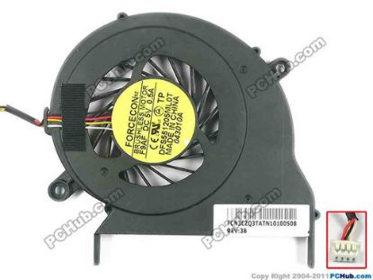 126328 Forcecon DFS551205ML0T Cooling Fan  F9AF, w25x4x4, 5V 0.5A, Bare fan Forcecon DFS551205ML0T Cooling Fan  