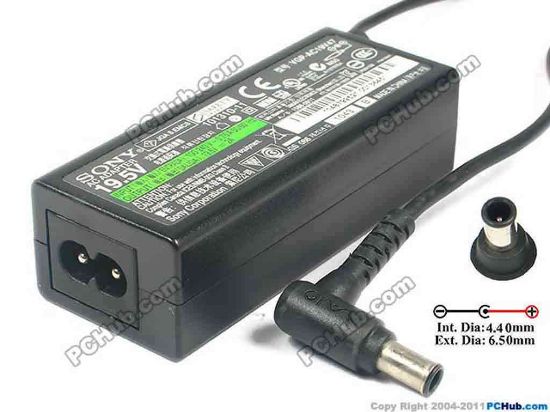 126353 Sony Vaio VPCYB Series AC Adapter- Laptop 148799521, 19.5V 2A, 2-Prong Sony Vaio VPCYB Series AC Adapter- Laptop 