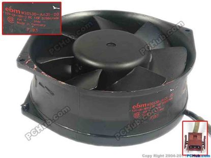 126531 ebm-papst W2G130-AA31-20 Server - Round Fan W2G130-AA31-20, dia150x150x55, w130x3x3, 12V 14W ebm-papst W2G130-AA31-20 Server - Round Fan