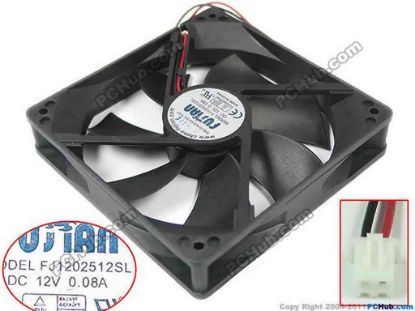 127226 Other Brands FUJIAN Server - Square Fan FJ1202512SL, sq120x120x25, 2-wire, 12V 0.08A Other Brands FUJIAN Server - Square Fan FJ1202512SL, sq120x120x25, 2-wire, 12V 0.08A