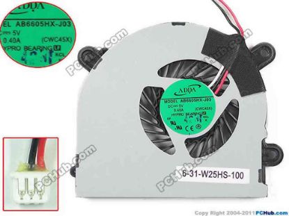 127278 MSI X600 Cooling Fan  CWC45X, DC5V 0.40A, Bare fan MSI X600 Cooling Fan  <span style="color: #ff0000; font-family: arial, helvetica, sans-serif; font-size: 14px; background-color: #ececec;">For Clevo C4500/C4800/C5100Q/C5500Q<br style="color: #ff0000; font-family: arial, helvetica, sans-serif; font-size: 14px;" />
For MSI Megabook S6000, X-slim X600</span>