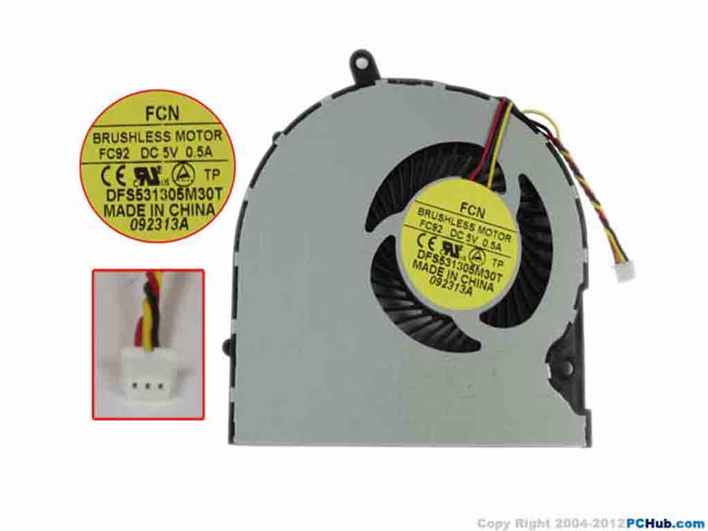 DC5V 0.5A, Bare fan DFS531305M30T, FC92 Forcecon DFS531305M30T Cooling ...