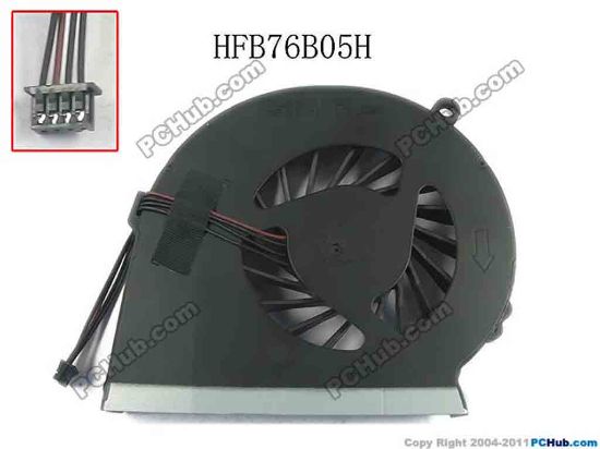 127403 Foxconn NFB76B05H Cooling Fan  w20x4x4, 5V 0.5A, Bare fan Foxconn NFB76B05H Cooling Fan  