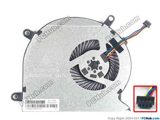 127488 Delta Electronics BSB0705HC Cooling Fan  -CM74, DC5V 0.50A, Bare fan Delta Electronics BSB0705HC Cooling Fan