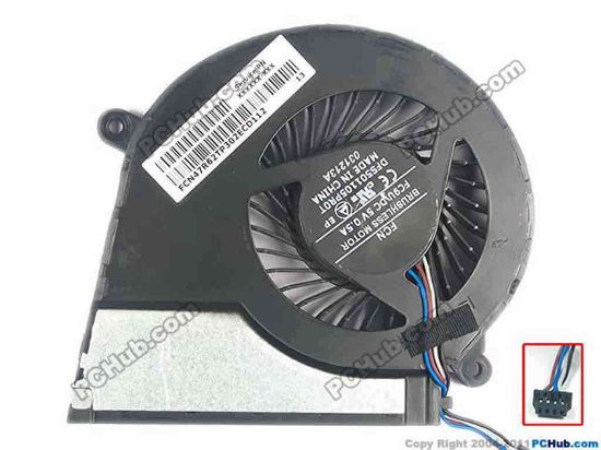 127560 Forcecon DFS501105PR0T Cooling Fan  FC9U, DC5V 0.5A, Bare fan Forcecon DFS501105PR0T Cooling Fan  