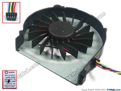 127725 SUNON MF75120V1-C050-S9A Cooling Fan  6043B0116701, DC5V 0.4A, Bare fan, New SUNON MF75120V1-C050-S9A Cooling Fan  