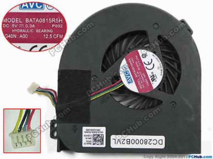 128102 AVC BATA0815R5H Cooling Fan  P002, w5x4x4, 5V 0.3A, Bare fan AVC BATA0815R5H Cooling Fan