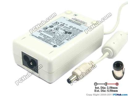 128143 Li Shin LSE9802A1240 AC Adapter 5V-12V 12V 3.33A, 5.5/2.5mm, 3-Prong, White Li Shin LSE9802A1240 AC Adapter 5V-12V 