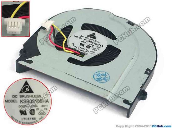 129217 HP Pavilion dm4-3000 Series Cooling Fan  -BE11, DC 5V 0.35A , Bare fan HP Pavilion dm4-3000 Series Cooling Fan  