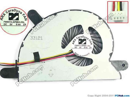 129362 ARX FW0510-AP084L0SL Cooling Fan  DC5V 0.40A, Bare fan ARX FW0510-AP084L0SL Cooling Fan  