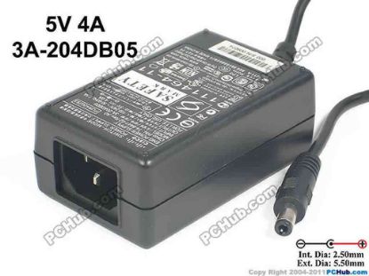 129441 Cisco 3A-204DB05 AC Adapter - NEW Original 5V 4A, Barrel 5.5/2.5mm, IEC C14 Cisco 3A-204DB05 AC Adapter - NEW Original 