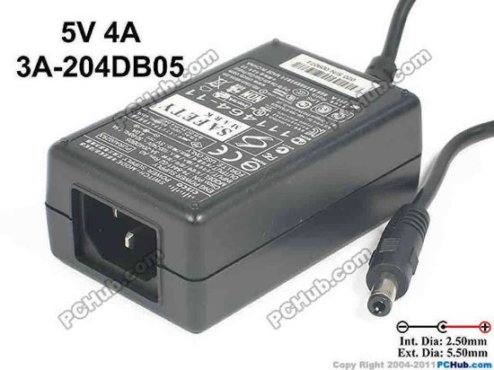 129441 Cisco 3A-204DB05 AC Adapter - NEW Original 5V 4A, Barrel 5.5/2.5mm, IEC C14 Cisco 3A-204DB05 AC Adapter - NEW Original 