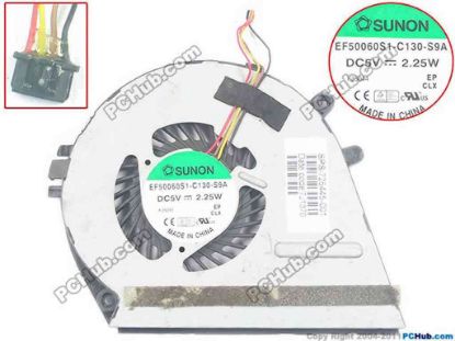 129530 HP ENVY 14-k000 Sleekbook Series Cooling Fan  725445-001, 5V 2.25W HP ENVY 14-k000 Sleekbook Series Cooling Fan  