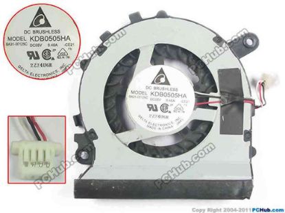 129893 Delta Electronics KDB0505HA Cooling Fan  -CE21, DC5V 0.40A, Bare fan Delta Electronics KDB0505HA Cooling Fan