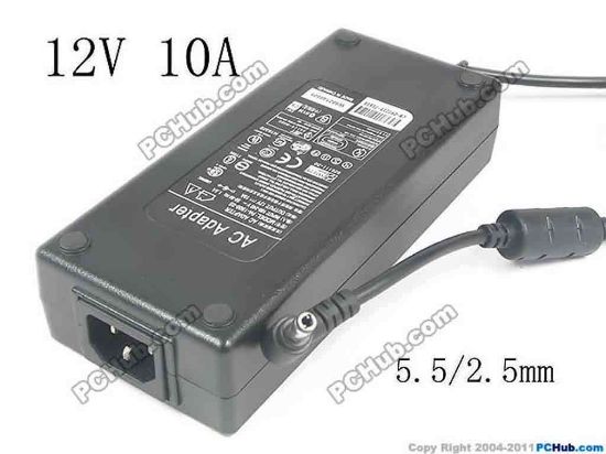129958 PCH OEM Power AC Adapter - Compatible PA-1151-05D, 12V 10A, 5.5/2.5mm, C14, New PCH OEM Power AC Adapter - Compatible 