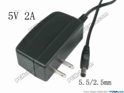 130154 DVE DSC-5P-01 AC Adapter - NEW Original 5V 2A, 5.5/2.5mm, US 2-Pin, New DVE DSC-5P-01 AC Adapter - NEW Original 