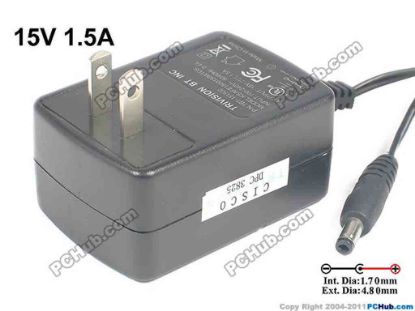 130178 Ktec KSAFE1500150W1US AC Adapter - NEW Original 15V 1.5A, 4.8/1.7mm, US 2-Pin, New Ktec KSAFE1500150W1US AC Adapter - NEW Original 