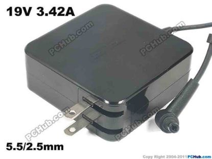130200 LITE-ON PA-1650-93 AC Adapter - NEW Original 19V 3.42A, Barrel 5.5/2.5mm, US 2-Pin Plug LITE-ON PA-1650-93 AC Adapter - NEW Original 