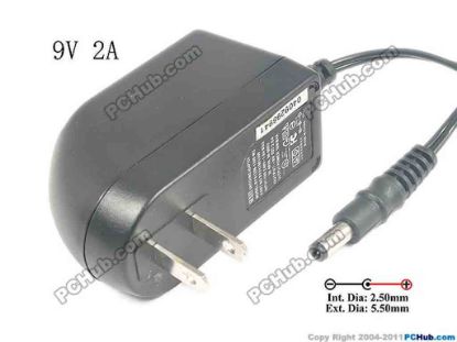 130225 Sunny SYS1298-1509-W2 AC Adapter - NEW Original 9V 2A, Barrel 5.5/2.5mm, US 2-Pin Plug Sunny SYS1298-1509-W2 AC Adapter - NEW Original 