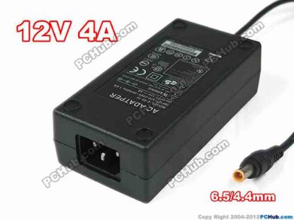 130465 PCH OEM Power AC Adapter - Compatible XH104, 12V 4A 6.5/4.4mm, C14, New PCH OEM Power AC Adapter - Compatible 
