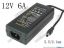 130602 PCH OEM Power AC Adapter - Compatible YU1206, 12V 6A, 5.5/2.1mm, C14, New PCH OEM Power AC Adapter - Compatible