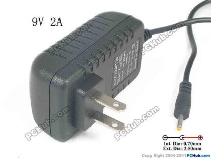 130762 PCH OEM Power AC Adapter - Compatible PLIU-0305, 9V 2A 2.5/0.7mm, US 2-Pin, New PCH OEM Power AC Adapter - Compatible 