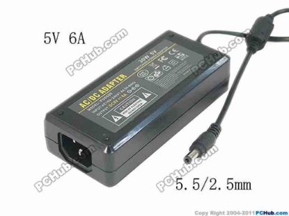 130828 PCH OEM Power AC Adapter - Compatible YU-0506, 5V 6A 5.5/2.5mm, C14, New PCH OEM Power AC Adapter - Compatible 