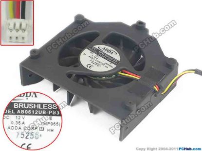 130872 ADDA AB0612UB-PB3 Cooling Fan  MP965, DC12V 0.35A, Bare ADDA AB0612UB-PB3 Cooling Fan  <h3 class="tb-main-title" data-title="正品保证 方正心逸 方正 Q200 一体机风扇 Q200一体机风扇 现货" style="margin: 0px; padding: 0px; font-size: 16px; min-height: 21px; line-height: 21px; color: #3c3c3c; font-family: tahoma, arial, hiragino sans gb, 宋体, sans-serif;"><span style="color: #ff0000;">方正 Q200 一体机风扇</span></h3>