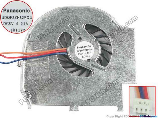130994 IBM Thinkpad T60p Series Cooling Fan  DC5V 0.21A, Bare IBM Thinkpad T60p Series Cooling Fan  
