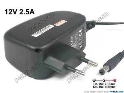 131630 NETGEAR P030WE120B AC Adapter - NEW Original 12V 2.5A, Barrel 5.5/2.1mm, EU 2-Pin Plug  NETGEAR P030WE120B AC Adapter - NEW Original 