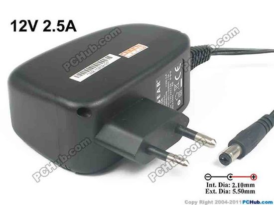 131630 NETGEAR P030WE120B AC Adapter - NEW Original 12V 2.5A, Barrel 5.5/2.1mm, EU 2-Pin Plug  NETGEAR P030WE120B AC Adapter - NEW Original 